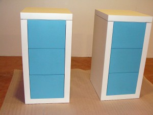 Meubles salle de bain laqués   